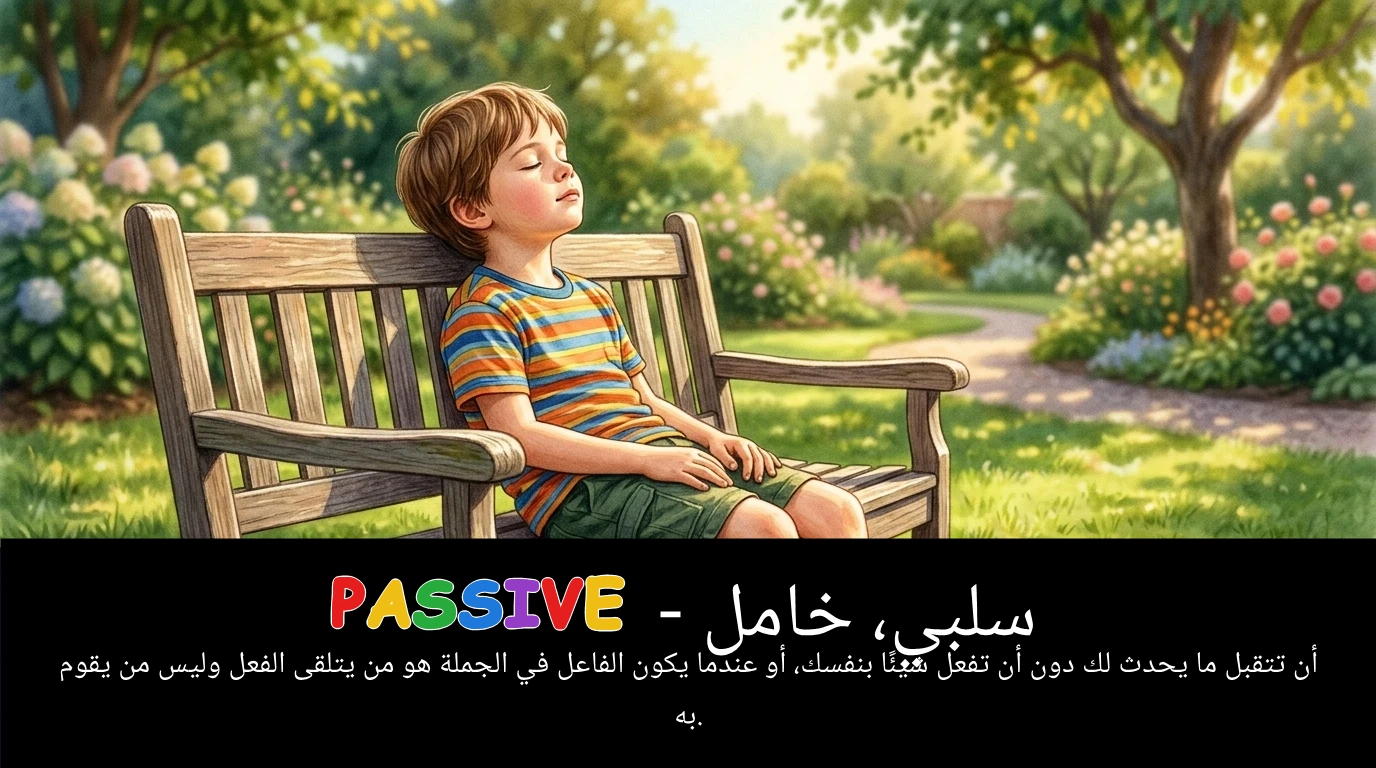 Arabic Illustration for passive
